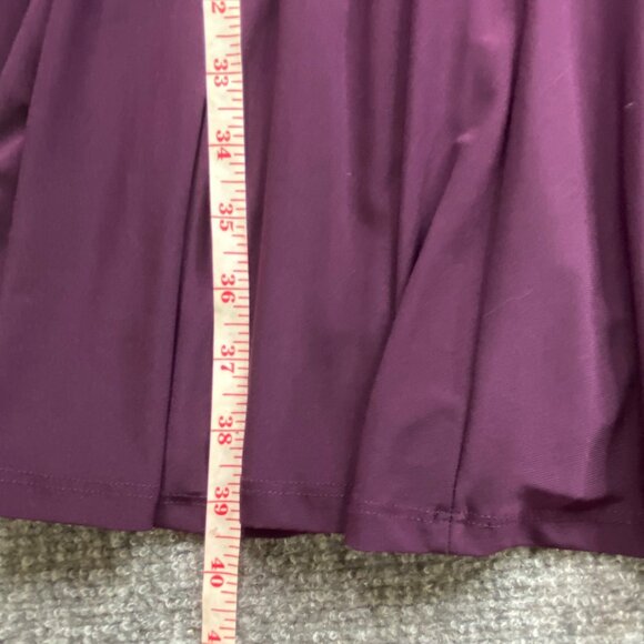 American Living Dress Women's 6 Purple Sleeveless V-Neck Flared Skirt Stretch‎ - Picture 8 of 11